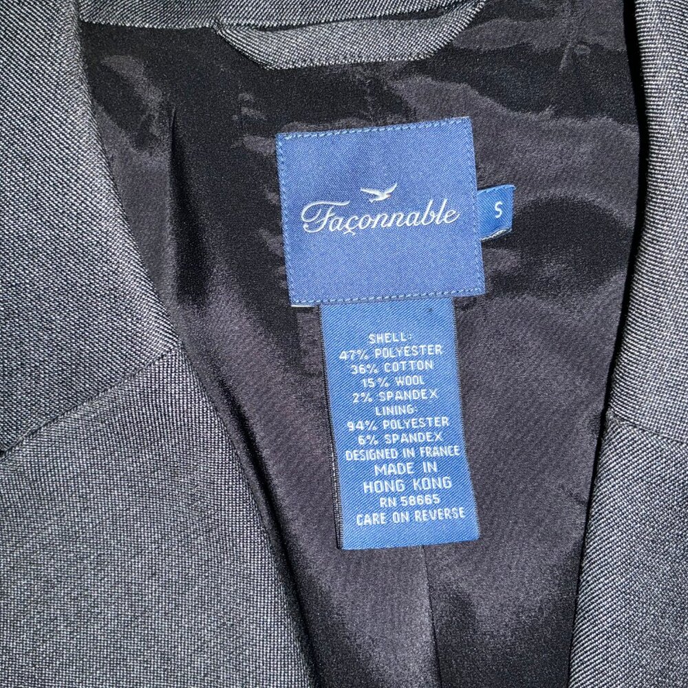 Faconnable Women's Blazer Jacket Patch Pockets Gr… - image 3